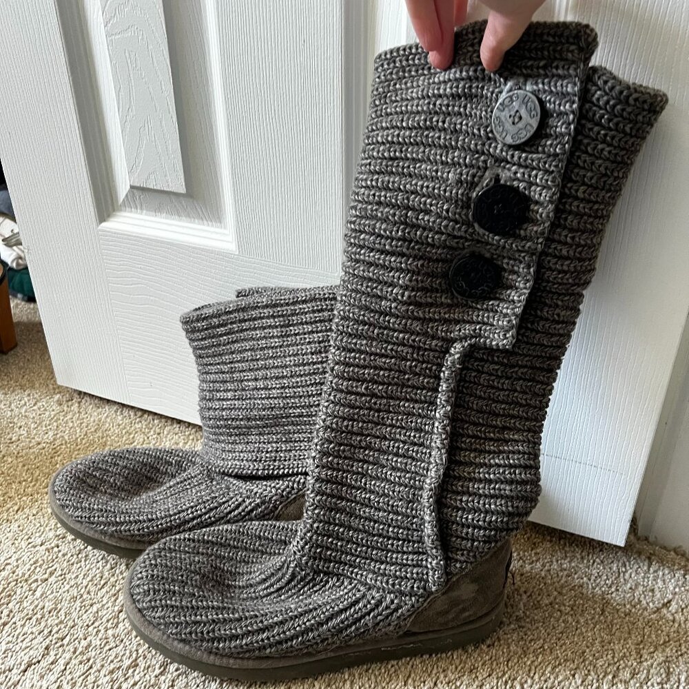 UGG Grey Sweater Boots